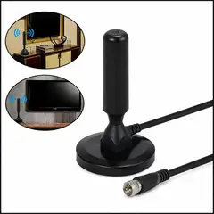 DYNAMOSTRONG CL - Antena TV Digital Interior Alta Señal Con Base Magnética