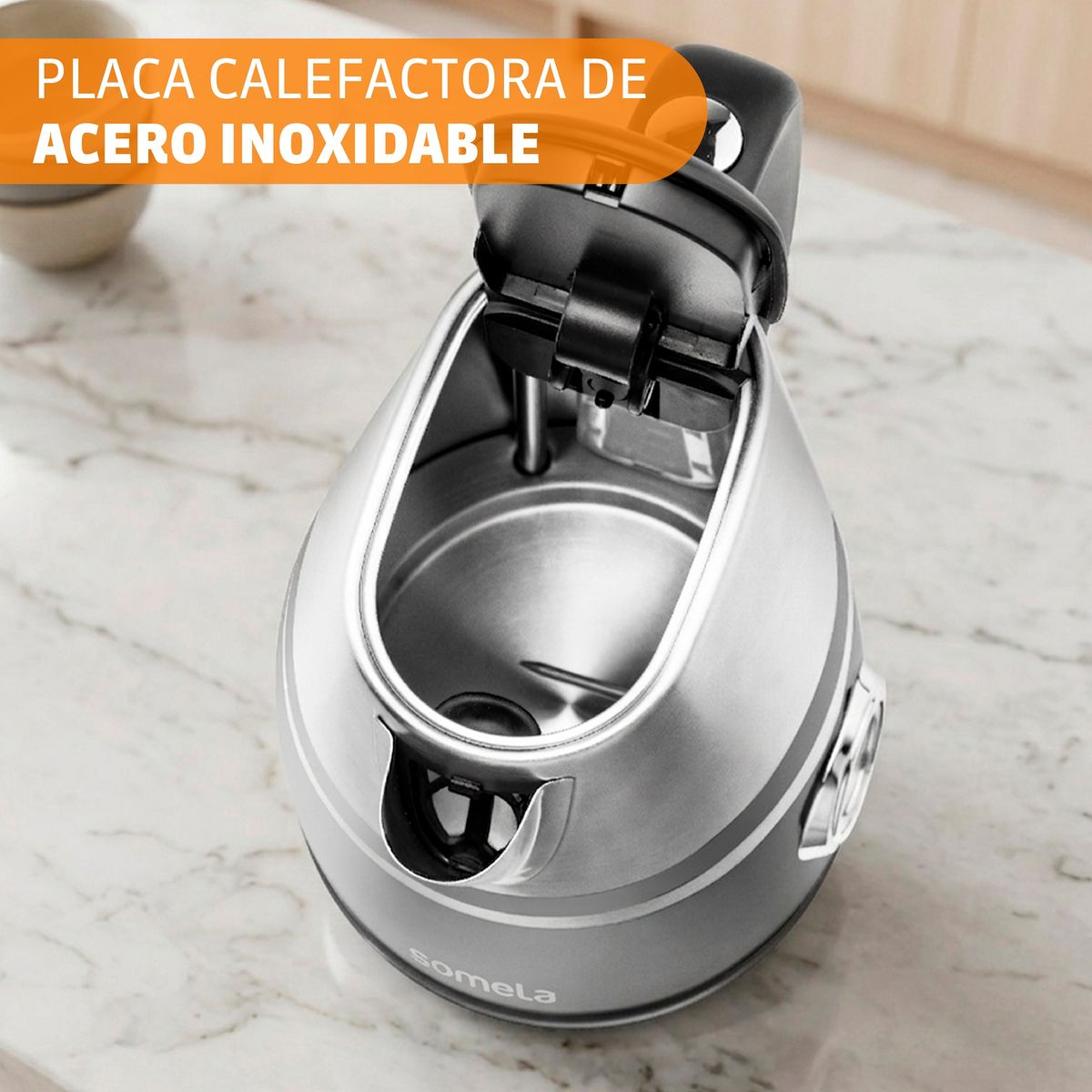 SOMELA - Hervidor Somela HE1600 Precision Negro 1,7 Lts