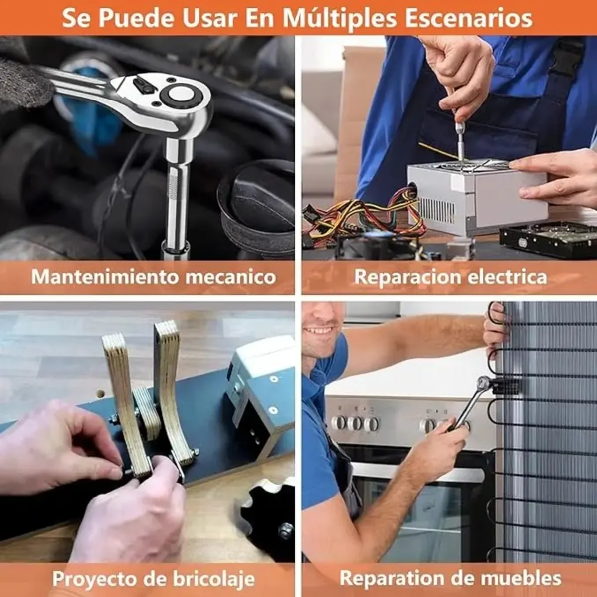 IRM - Dados 216 Pzas Set Caja Herramientas Profesional Ratchet 1/2 3/8 1/4 Maletin Mecanico Top FIGOIMPORT