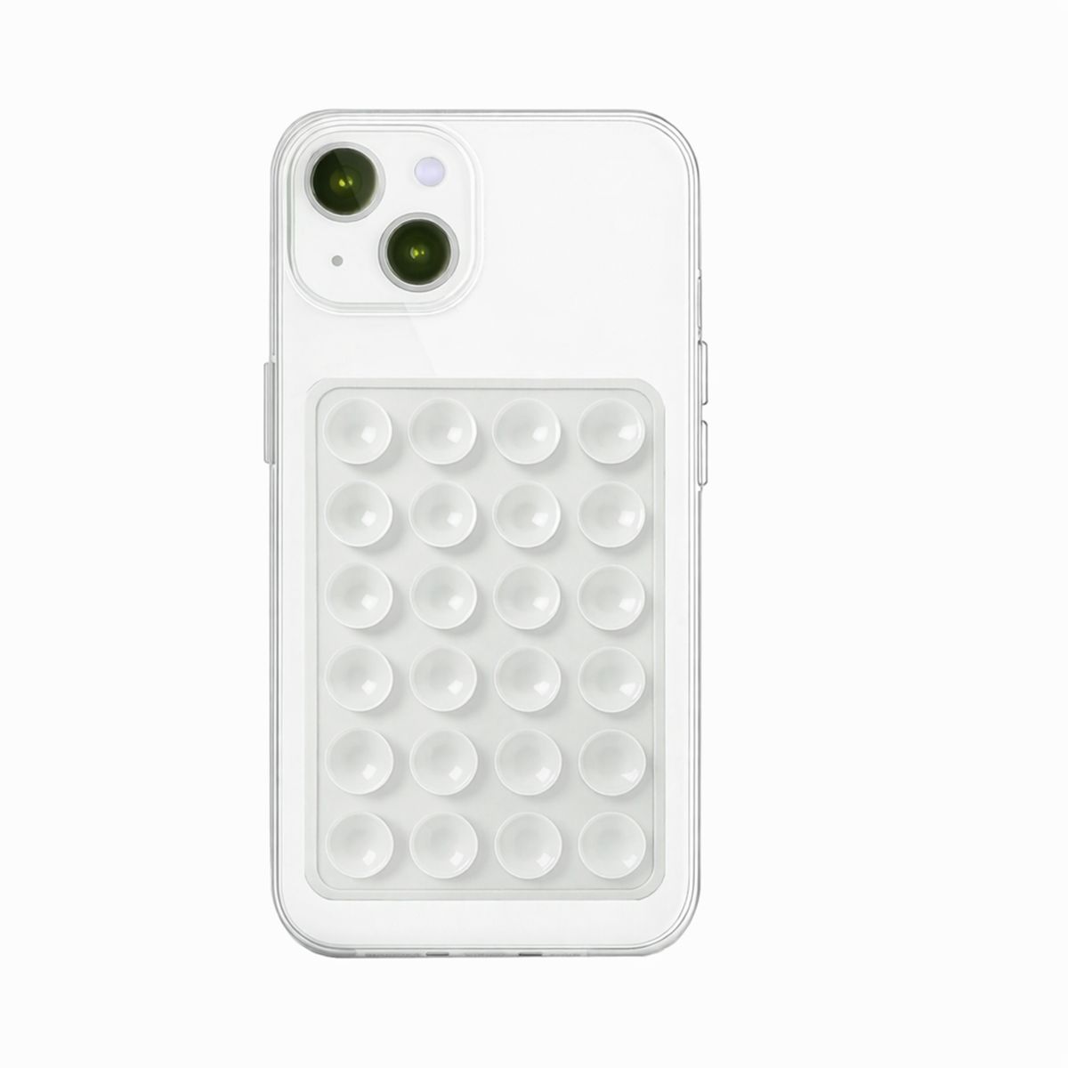 JOIGO - Soporte De Silicona Con Ventosa Doble Para Carcasa / Celular Transparente