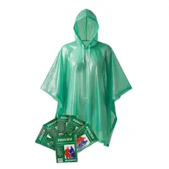 DALI - PONCHO IMPERMEABLE SIN MANGA COLOR VERDE (Set 6 unidades)
