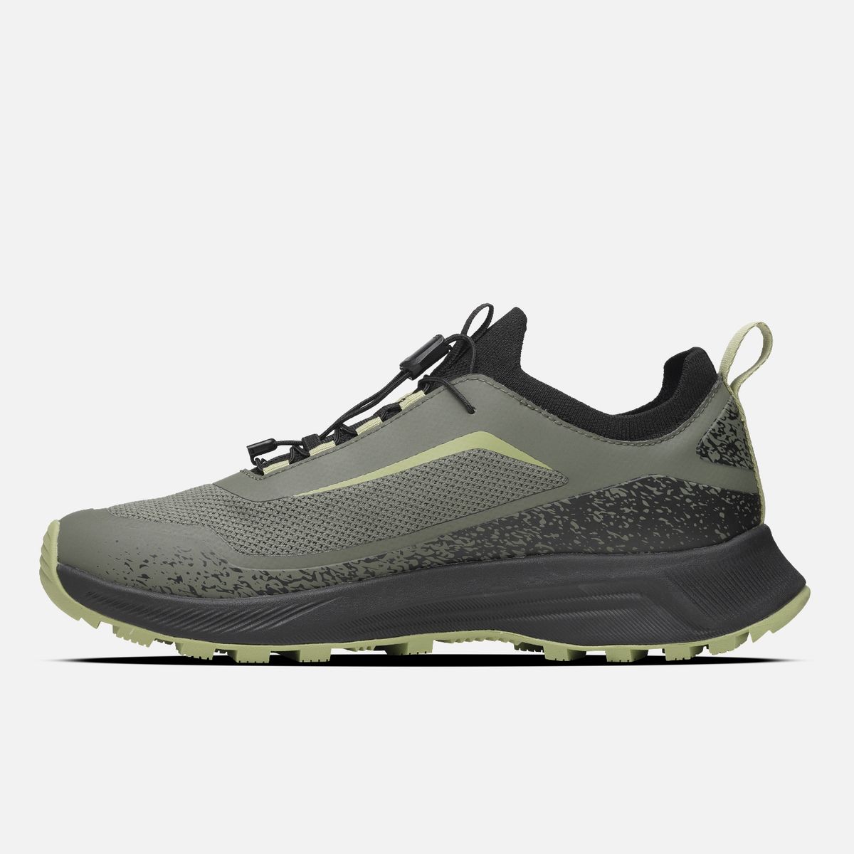 LIPPI - Zapatilla Hombre Light Knit Negro / Verde Lippi