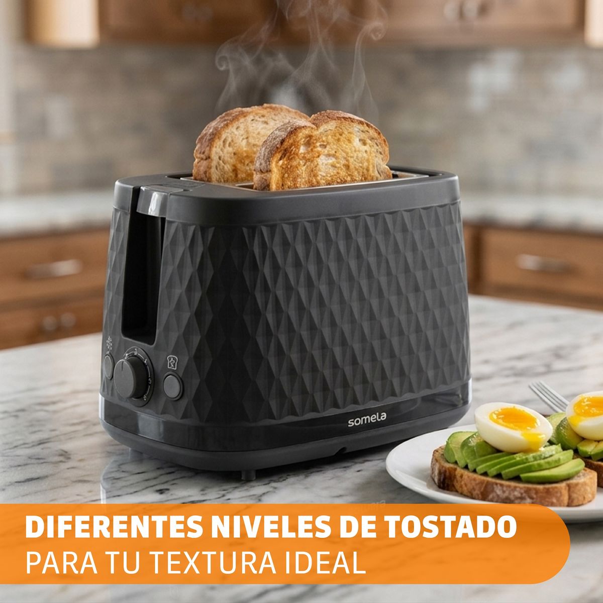 SOMELA - Tostador Somela TO720 Negro