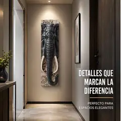 GENERICO - Cuadro Decorativo Elephant XL 88cm Presencia Monumental y Elegancia