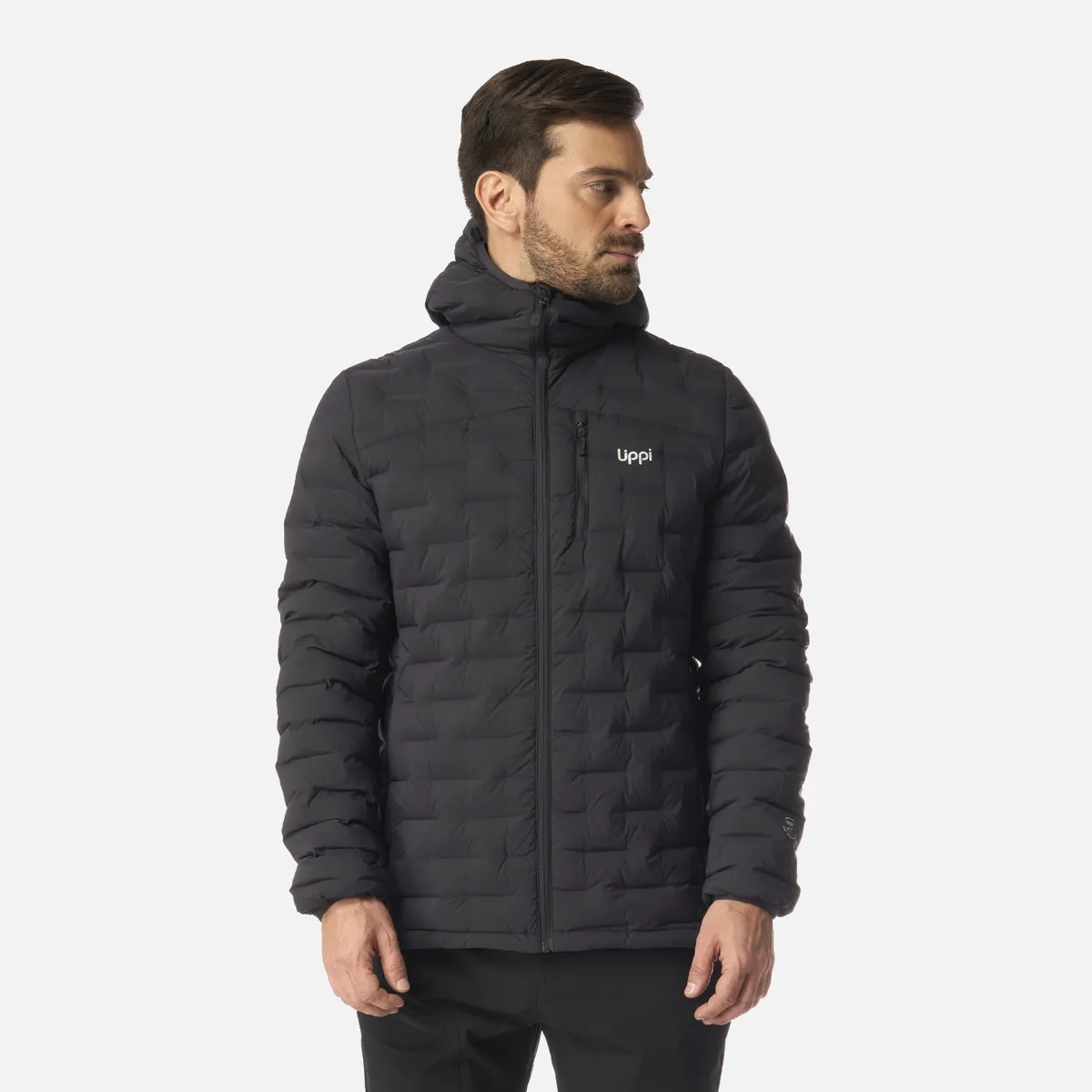 LIPPI - Chaqueta Hombre Ultimate Stretch Down Hoody Jacket Grafito