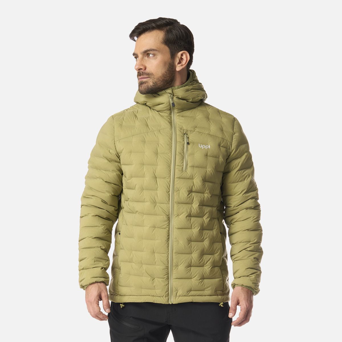 LIPPI - Chaqueta Hombre Ultimate Stretch Down Hoody Jacket Verde Lippi