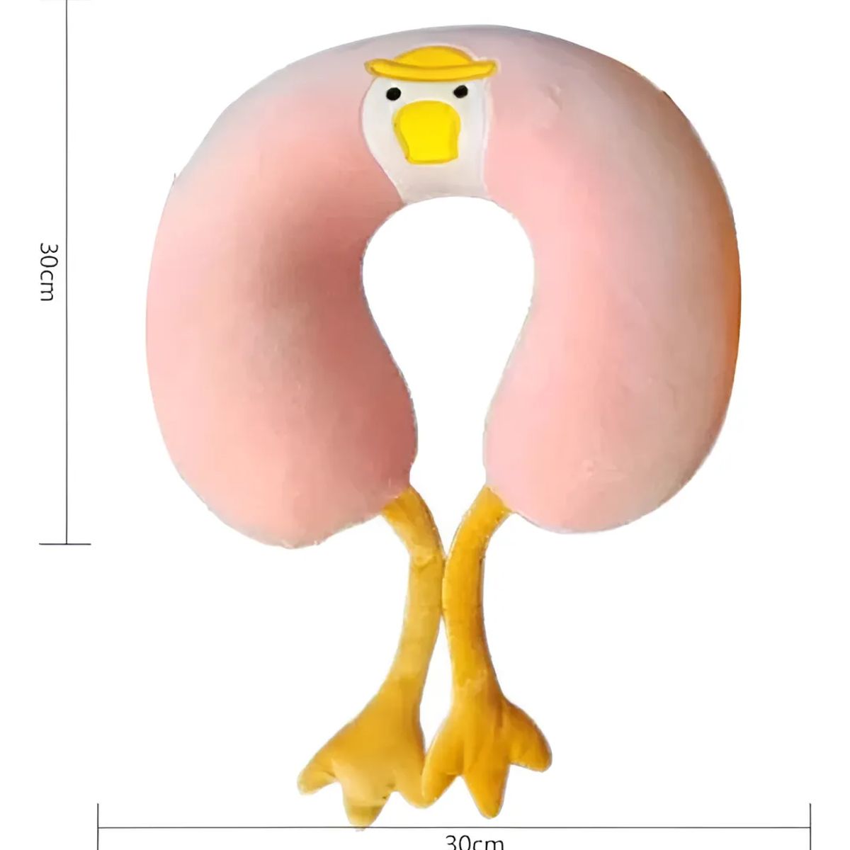 GENERICO - Cuello de cojin infantil pato suave para viaje