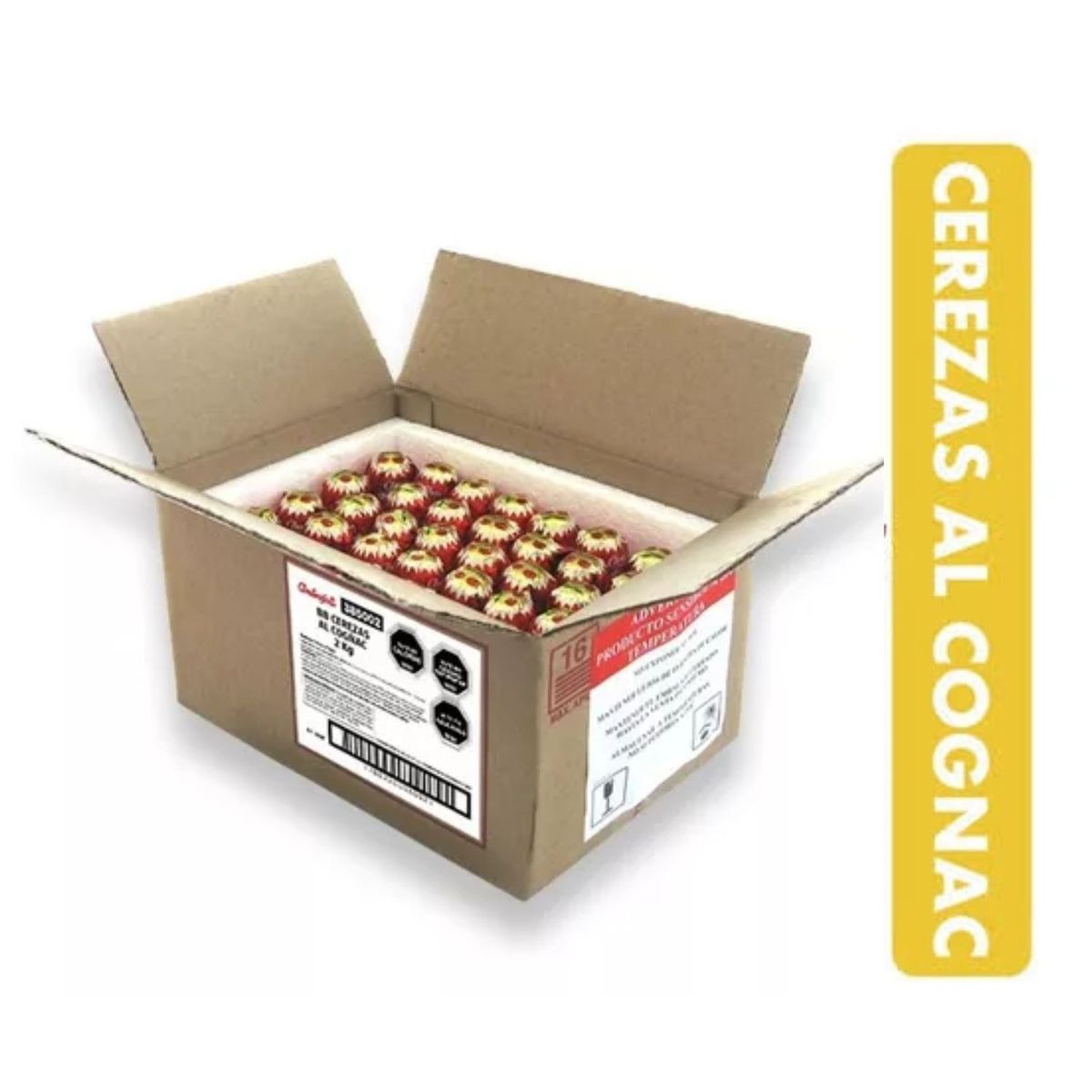 AMBROSOLI - Cereza al coñac Ambrosoli caja 2 kgs