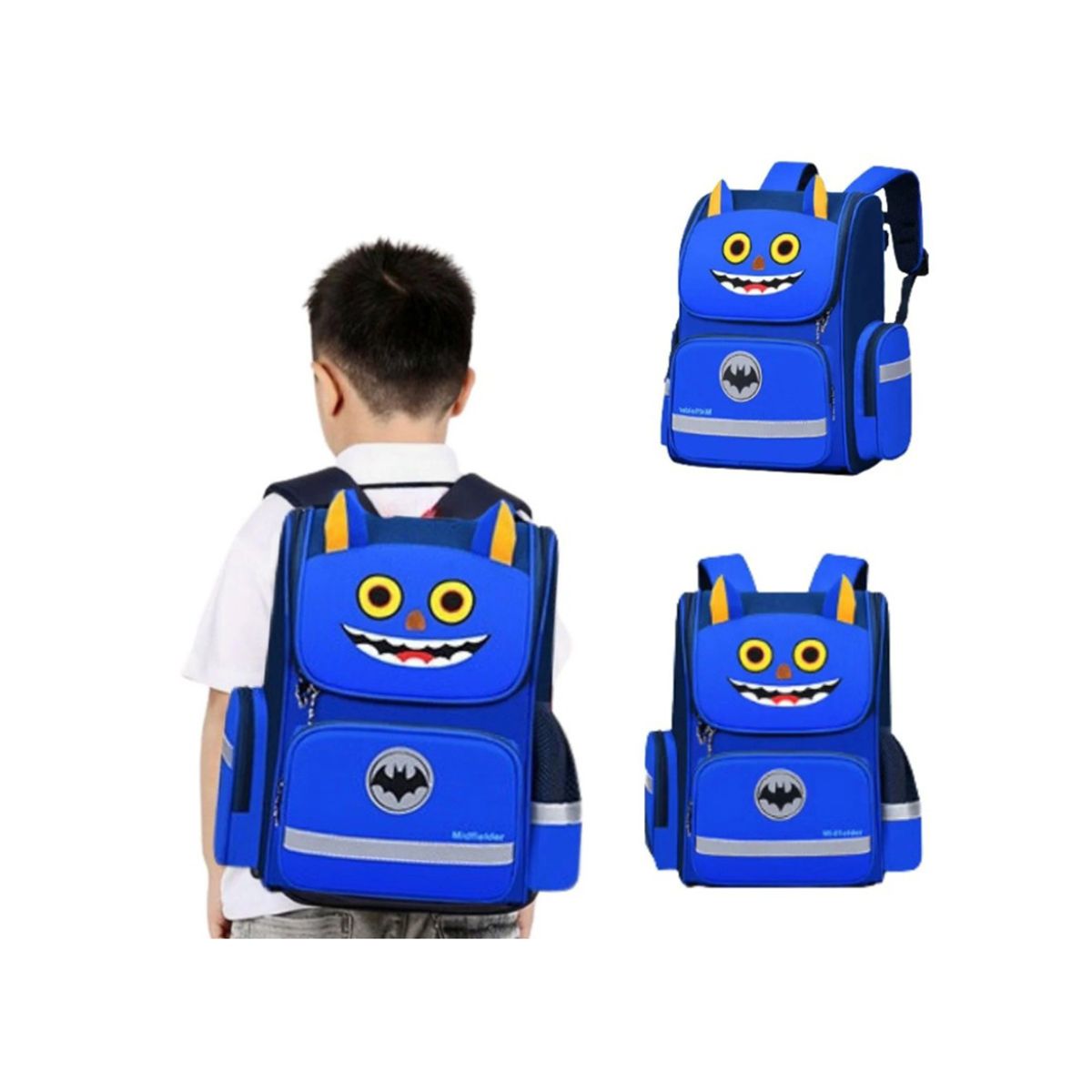 TIOZONEY - Mochila Escolar Gatman Infantil Niños 3d Azul