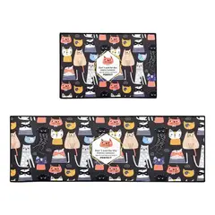 GENERICO - Alfombra Para Cocina Piso Entrada Baño Antideslizante Juego2 Cf10 BELUG