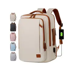 TIOZONEY - Mochila De Viaje Cabina Impermeable Equipaje De Mano Beige