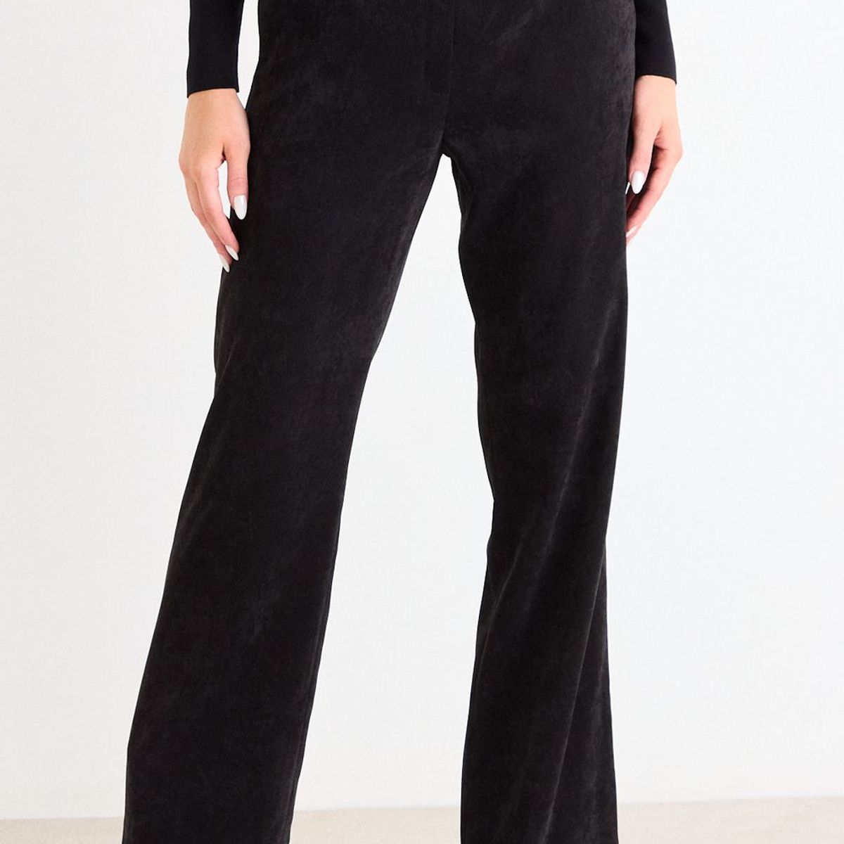 ASH - Pantalon De Pana Recto Mujer Negro Ash