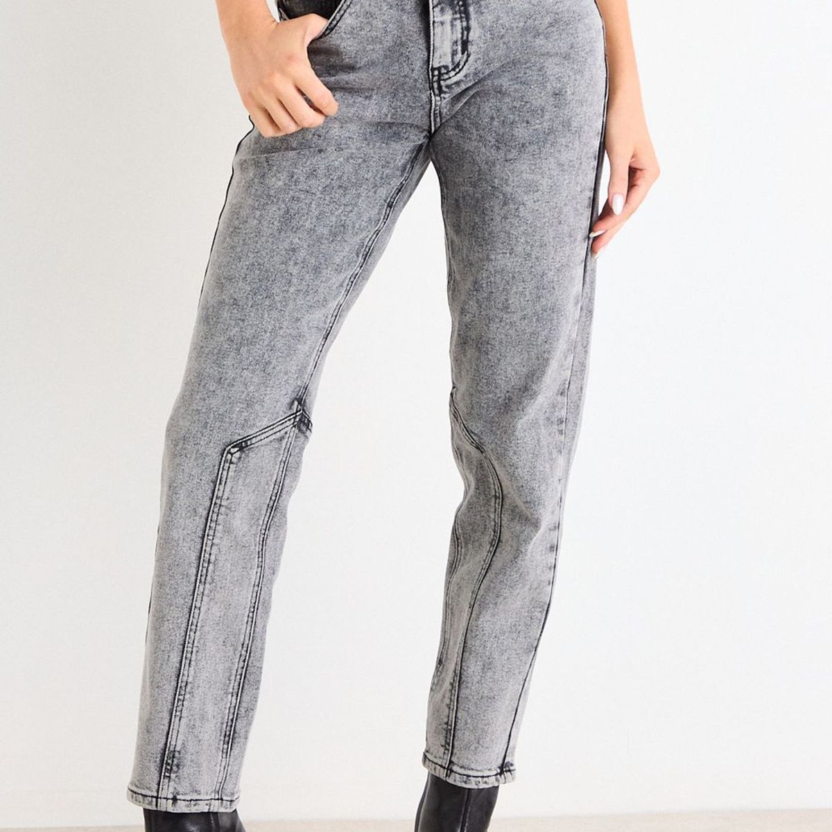 ASH - Jeans Recto Mujer Gris Ash