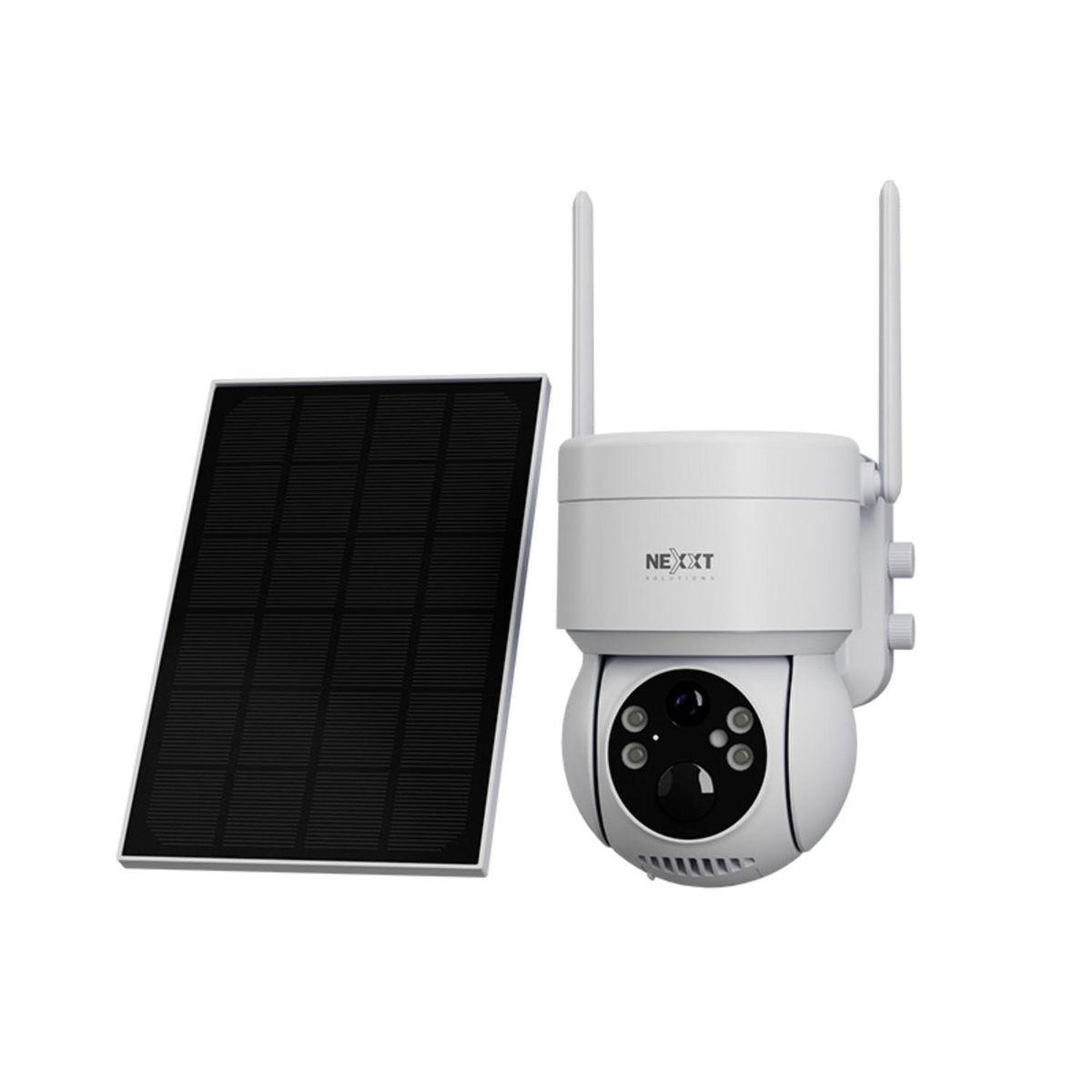 NEXXT SOLUTIONS - Cámara Wi-Fi exterior Nexxt PTZ solar 2K con luz