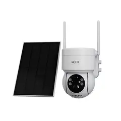 NEXXT SOLUTIONS - Cámara Wi-Fi exterior Nexxt PTZ solar 2K con luz