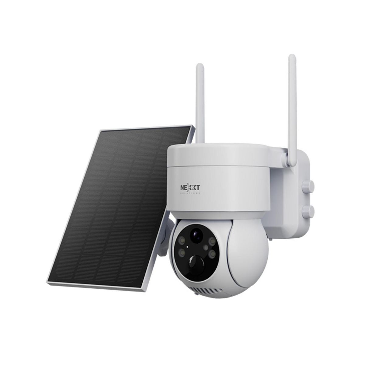 NEXXT SOLUTIONS - Cámara Wi-Fi exterior Nexxt PTZ solar 2K con luz