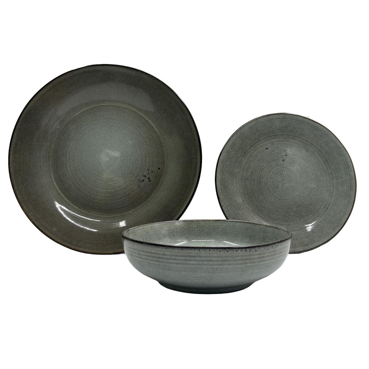 HOMEWELL - Vajilla Loza Mist Grey *6