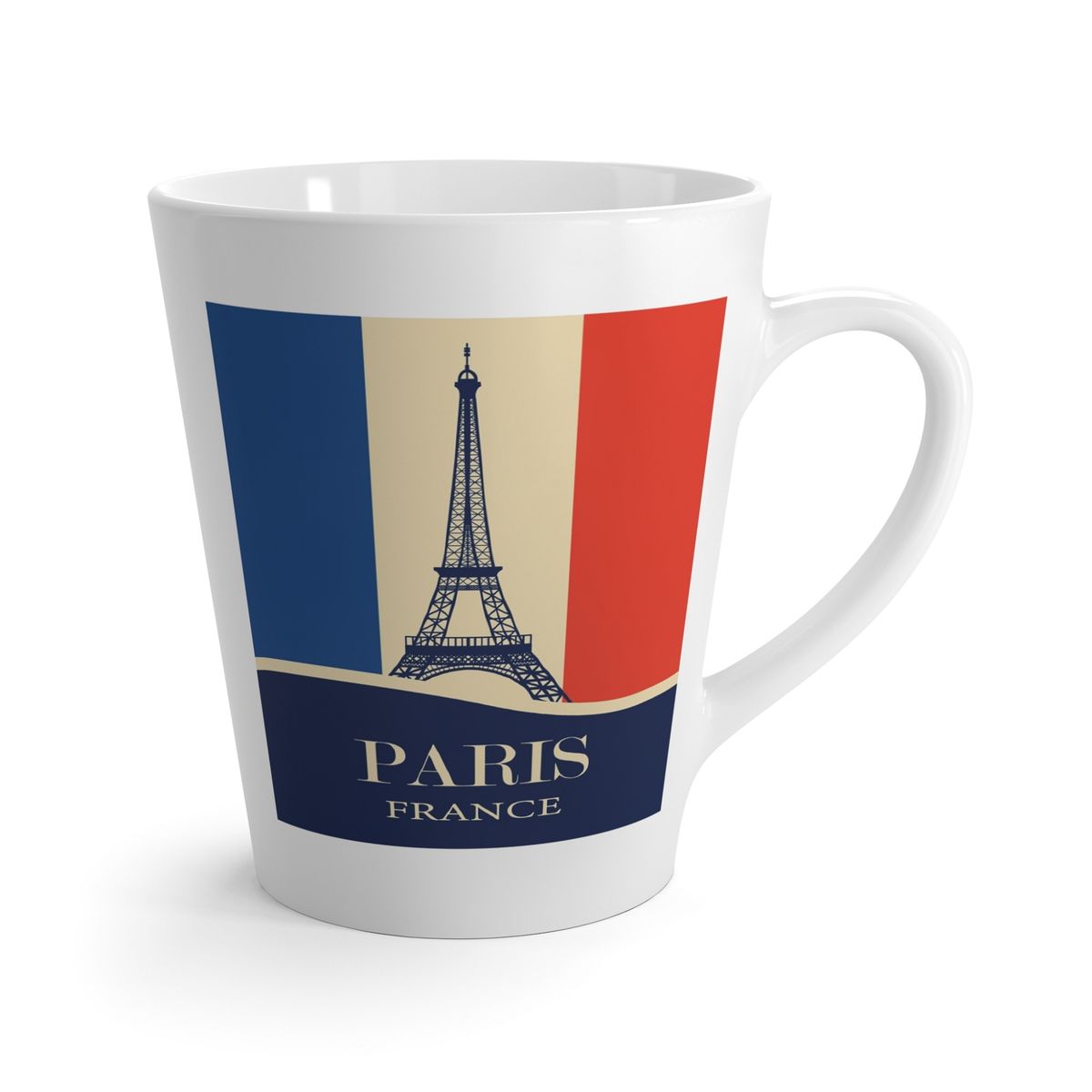 GENERICO - Set 4 Tazas Cónicas 12oz París Francia Anci Studio Premium