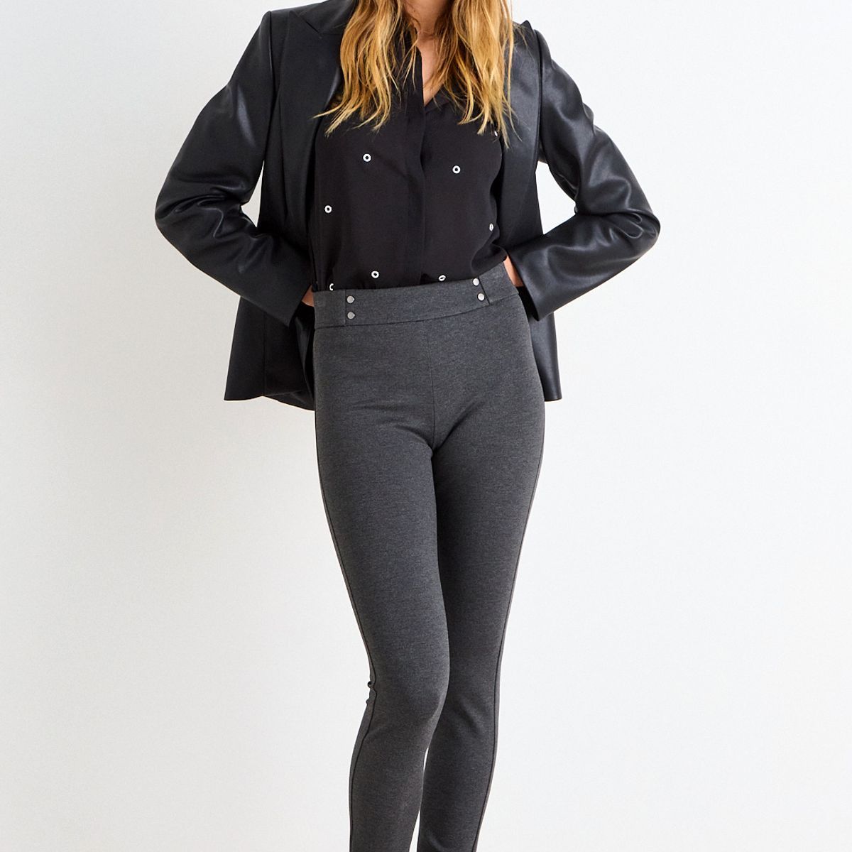 ASH - Calza Lisa Mujer Gris Ash