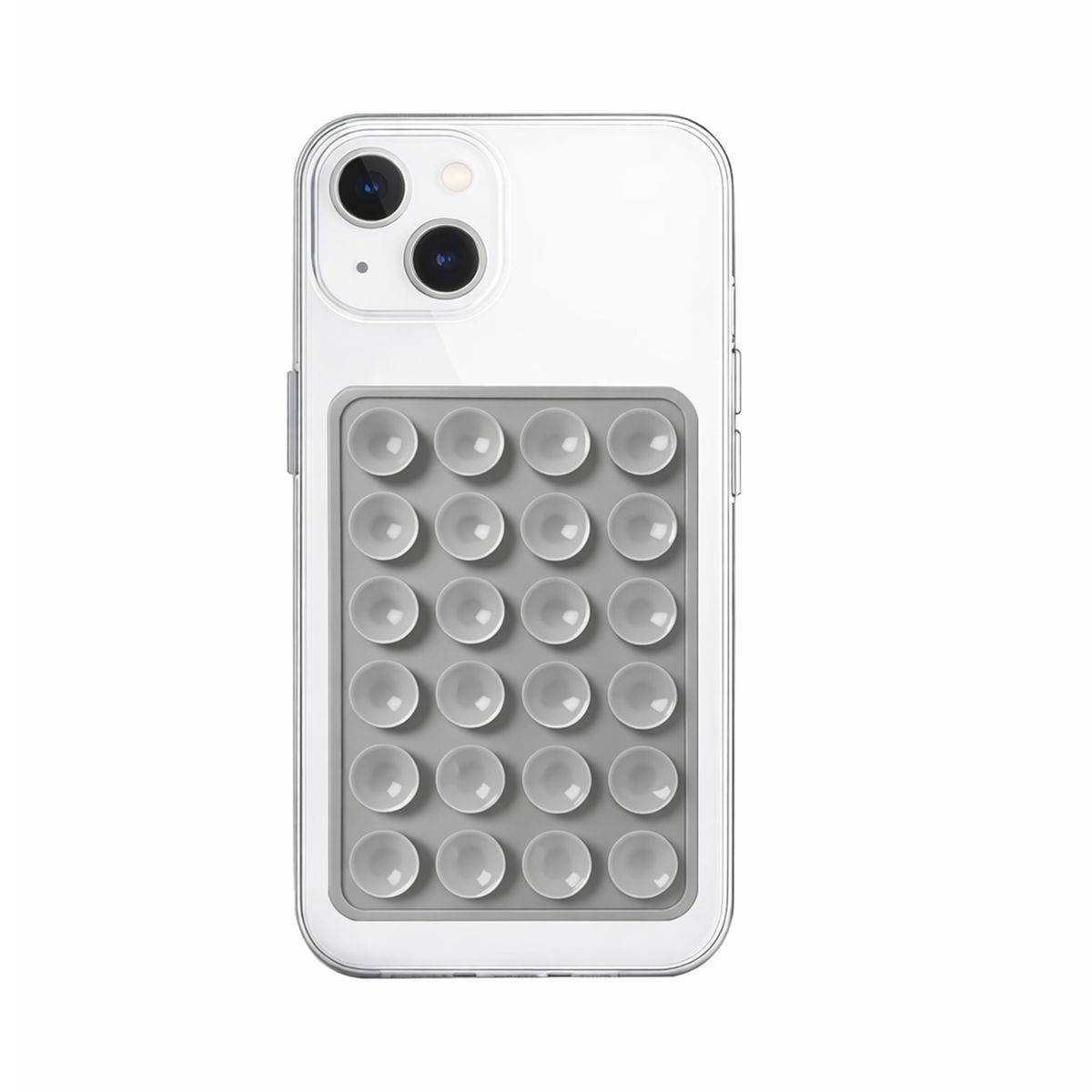 JOIGO - Soporte De Silicona Con Ventosa Doble Para Carcasa / Celular Gris