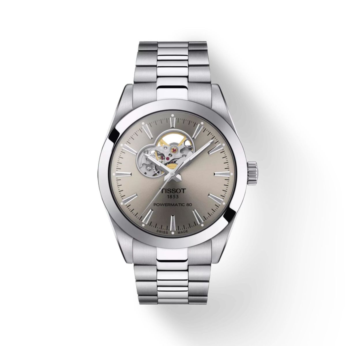 TISSOT - Reloj Tissot Gentleman Open Heart 40 mm T1274071108100