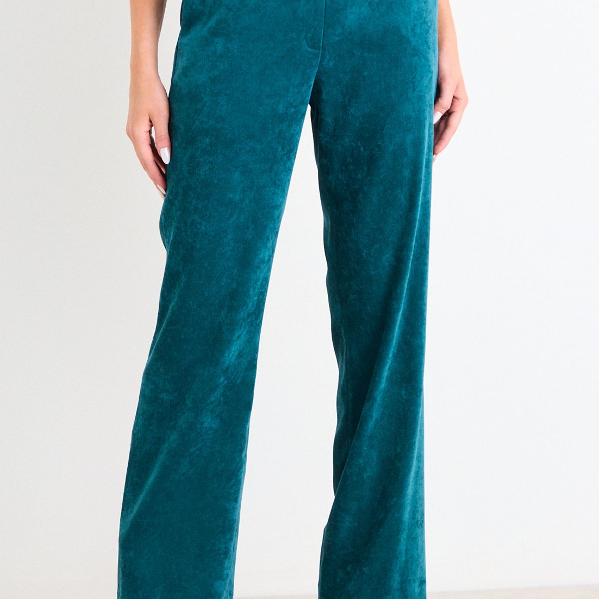 ASH - Pantalon De Pana Recto Mujer Turquesa Ash