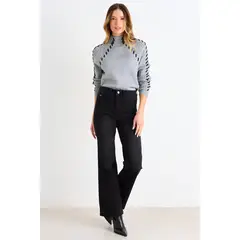 ASH - Flare Jeans Mujer Negro