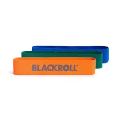 BLACKROLL - Set de Bandas de Resistencia para Entrenamiento de Piernas y Glúteos Loop Band x3