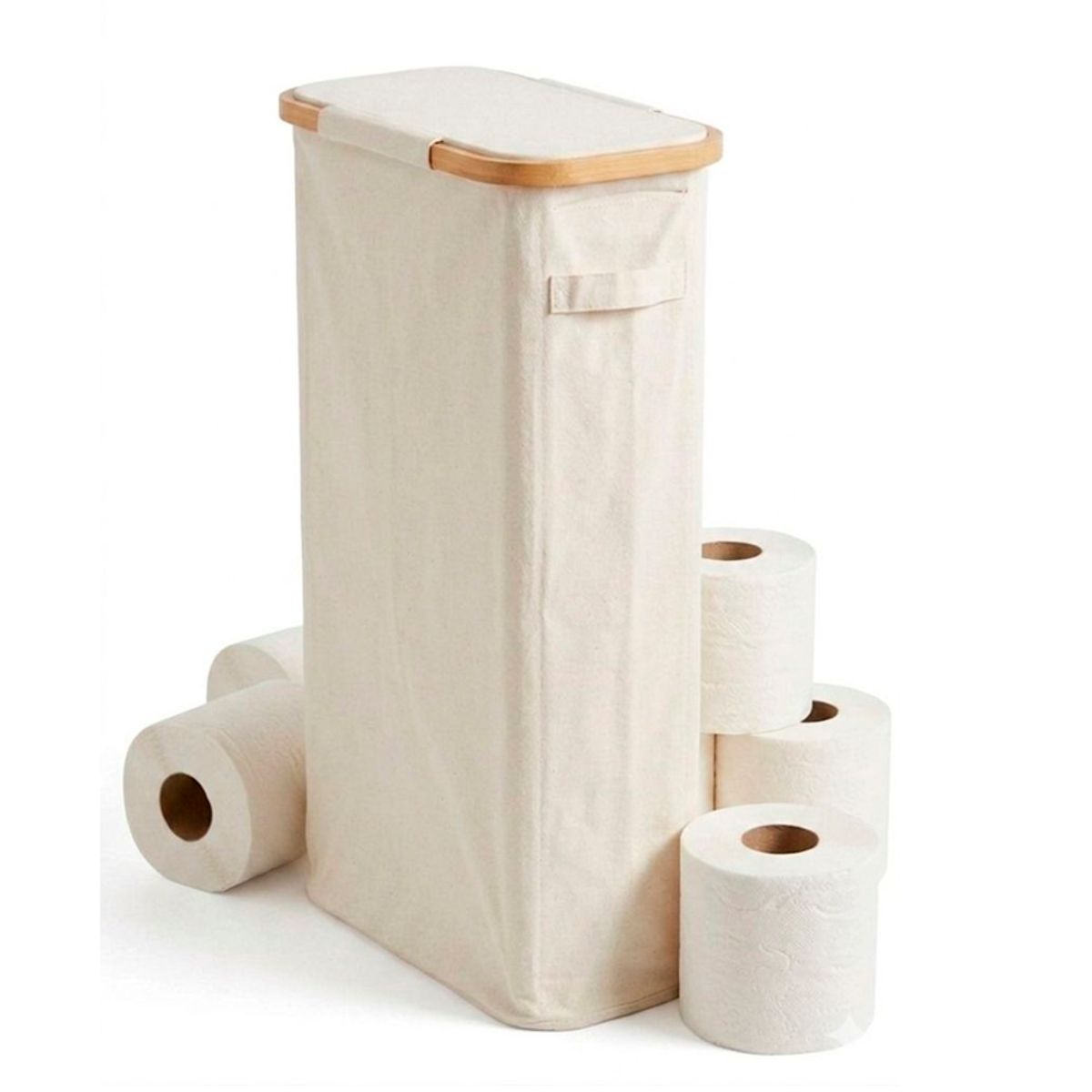 WAKESHOME - Organizador de rollos de Papel Higienico con Dispensador Porta Confort