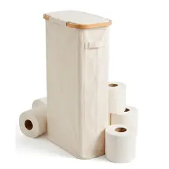 WAKESHOME - Organizador de rollos de Papel Higienico con Dispensador Porta Confort