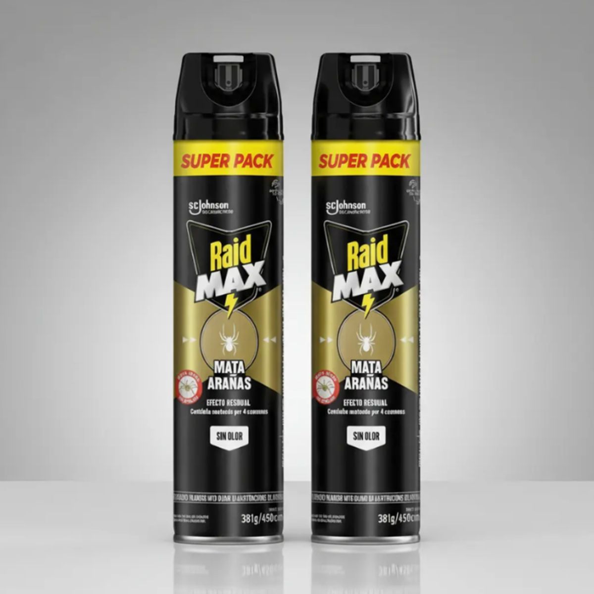 RAIDMAX - Pack 2 Mata Arañas - Tarantulas sin olor 381g Raid