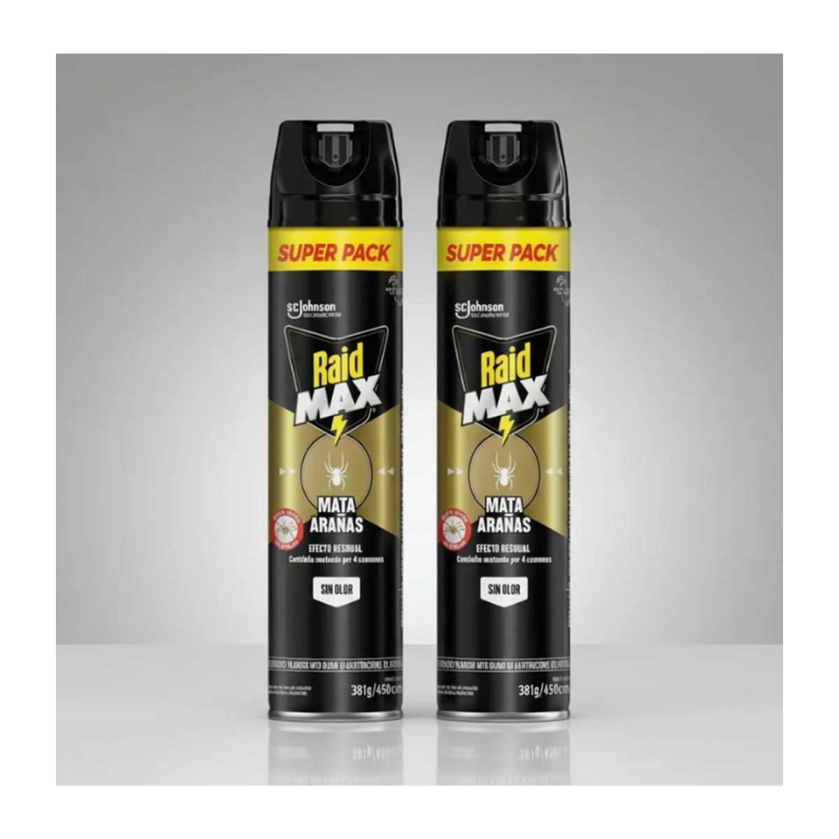 RAIDMAX - Pack 2 Mata Arañas - Tarantulas sin olor 381g Raid