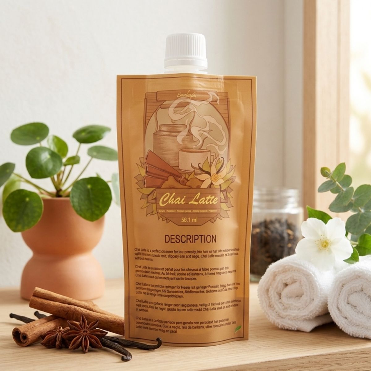 ECOSLAY - Shampoo sin sulfatos Chai Latte