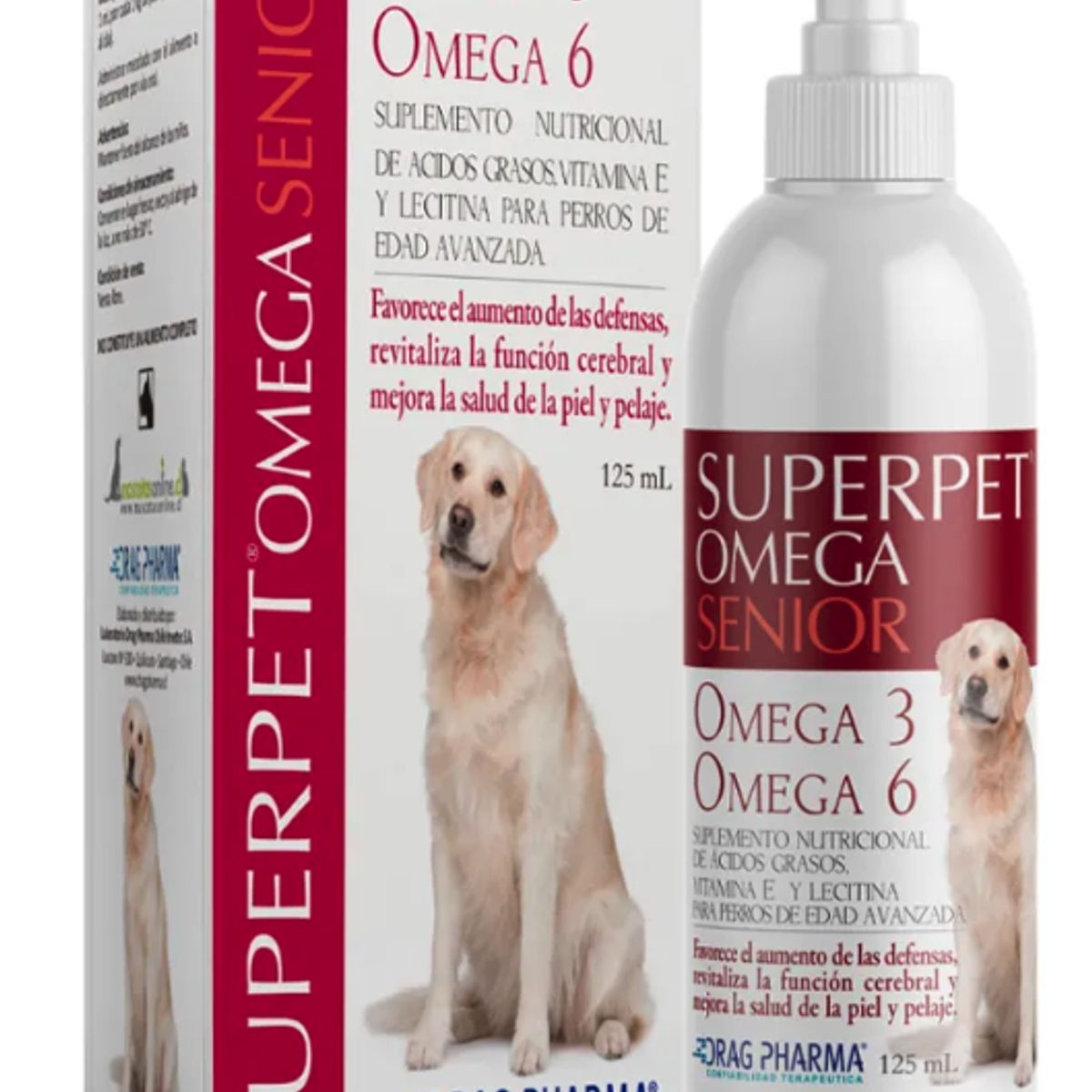 DRAG PHARMA - Superpet Senior Omega 3 Y 6 Para Perros 125 ml
