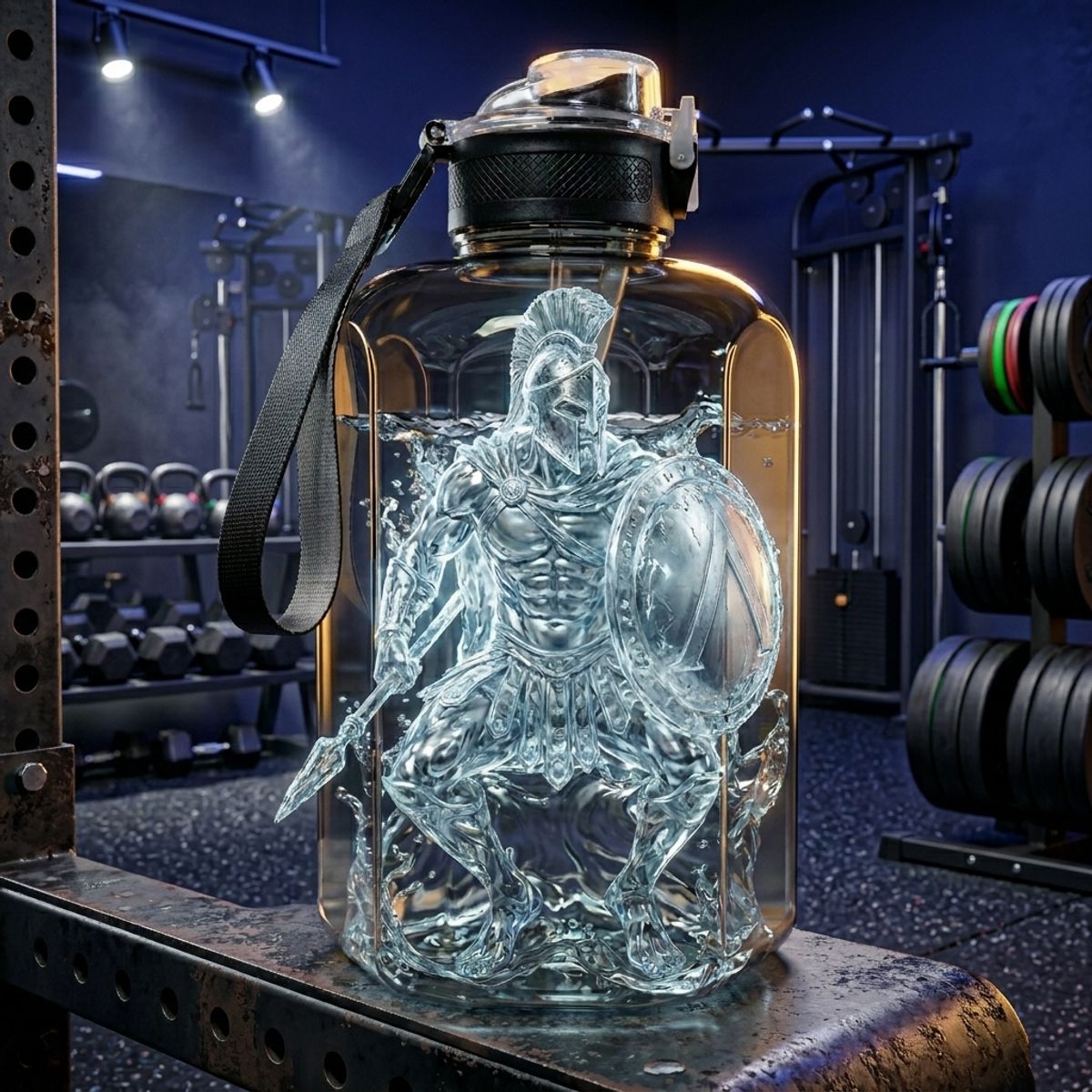 FEEL THE POWER - Botella De Agua Deportiva Gym Fitness Calidad Superior