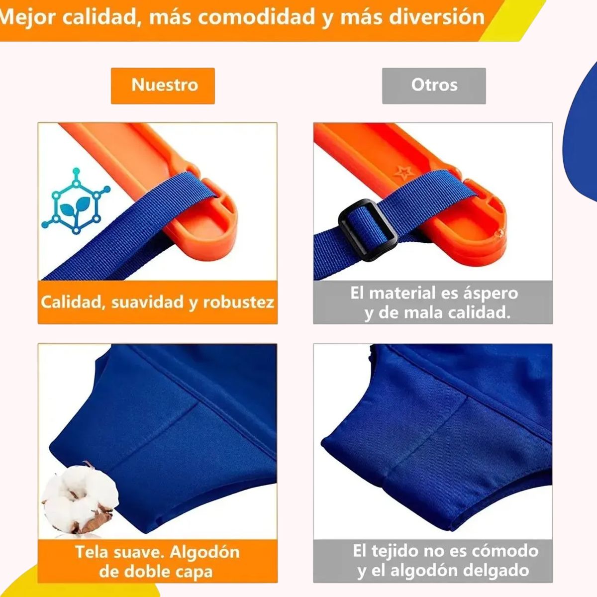 GENERICO - Saltador Para Bebé,con Gancho Ptecho,bebé Silla De Rebote