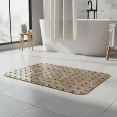 GENERICO - Alfombra Antideslizante Para Baño 35x68 Cm Con Ventosas