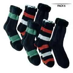 EKOL TACTICA MILITAR - Pack 6 Calcetines Térmicos Chiporro Largos Gruesos De Invierno Surtido