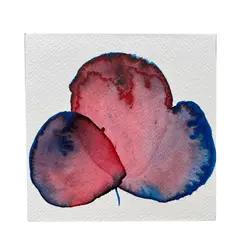 GENERICO - Cuadro Decorativo Original 13x13 cm - Arte Botánico Pintado a Mano Flor 29