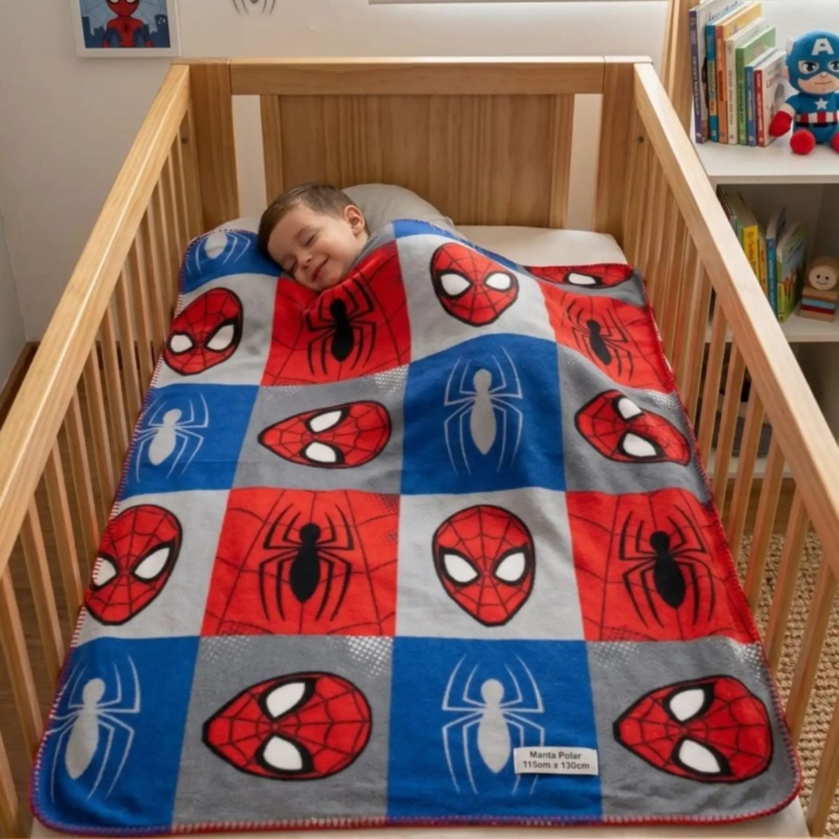 GENERICO - Manta Polar Infantil 115x130 cm Suave y Ligera para Cuna o Viaje