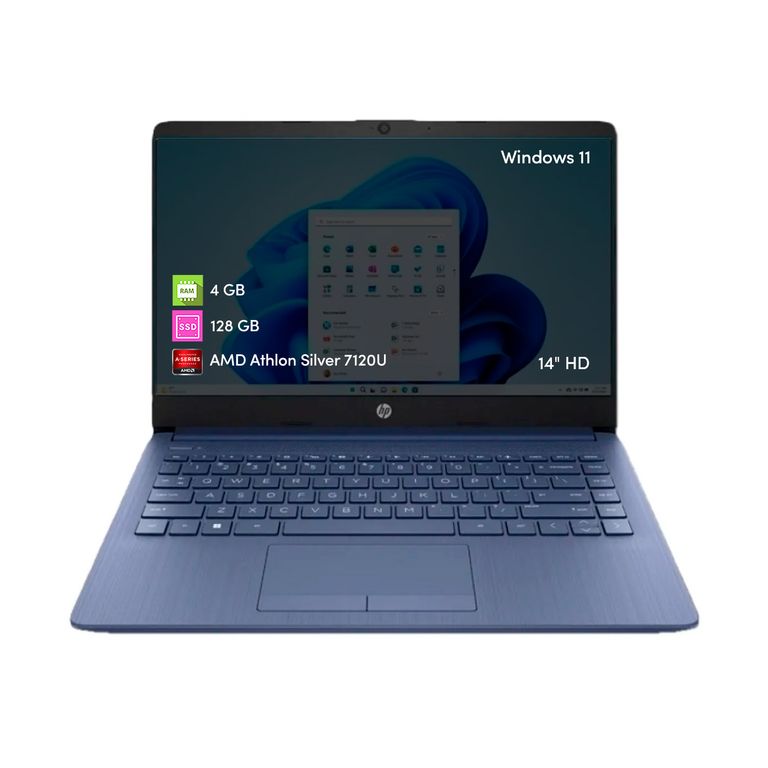 Notebook Amd Athlon 4GB 128GB SSD 14 HD Win11 Azu