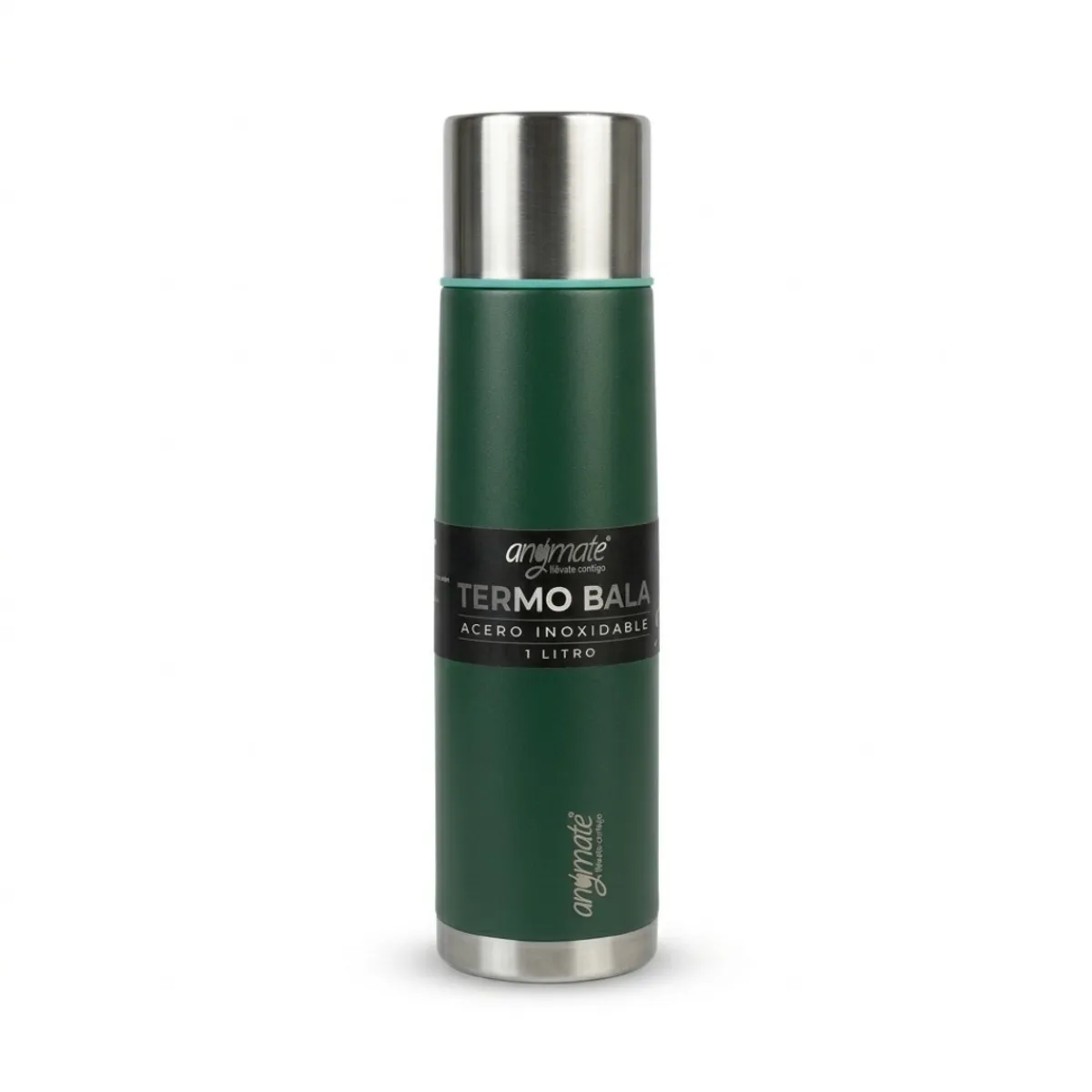 GENERICO - Termo para mate 1 Litro Anymate Boquilla Dosificadora Verde