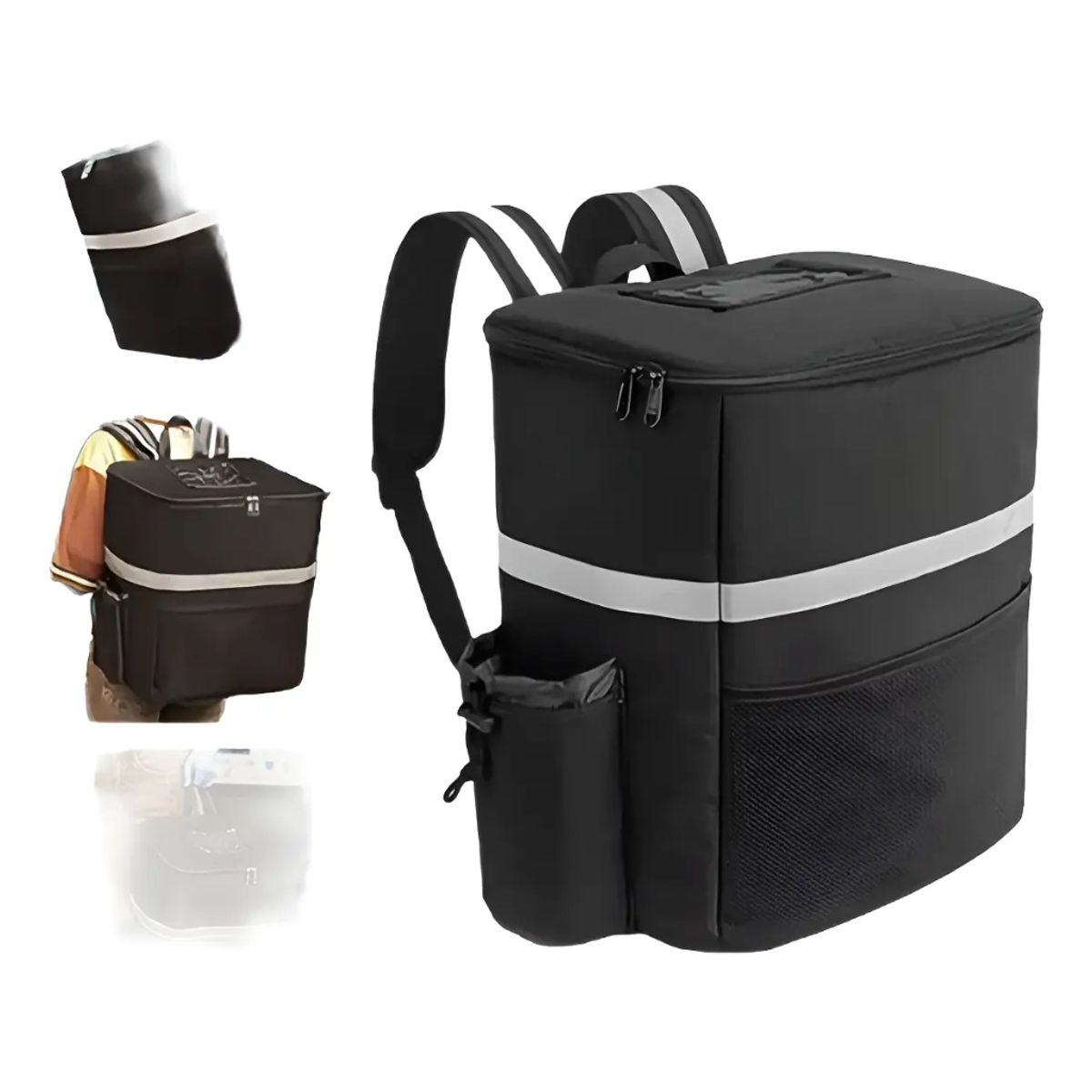 GENERICO - Mochila Térmica Multifuncional Color Negro