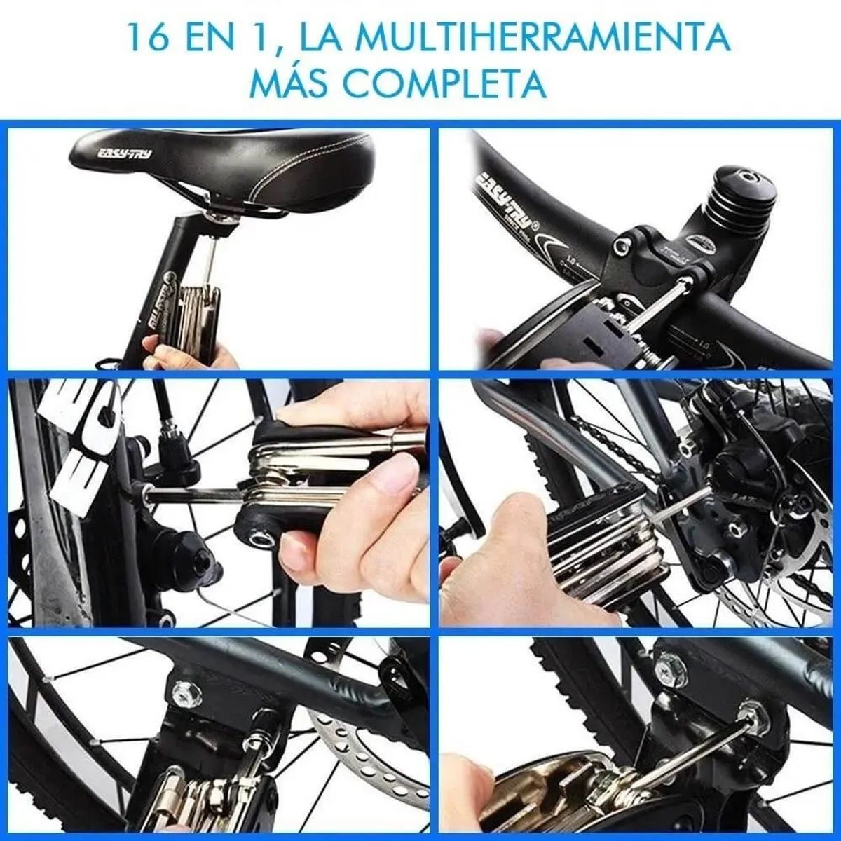 GENERICO - Multi-Herramienta Ciclismo 15 En 1 Llaves Allen