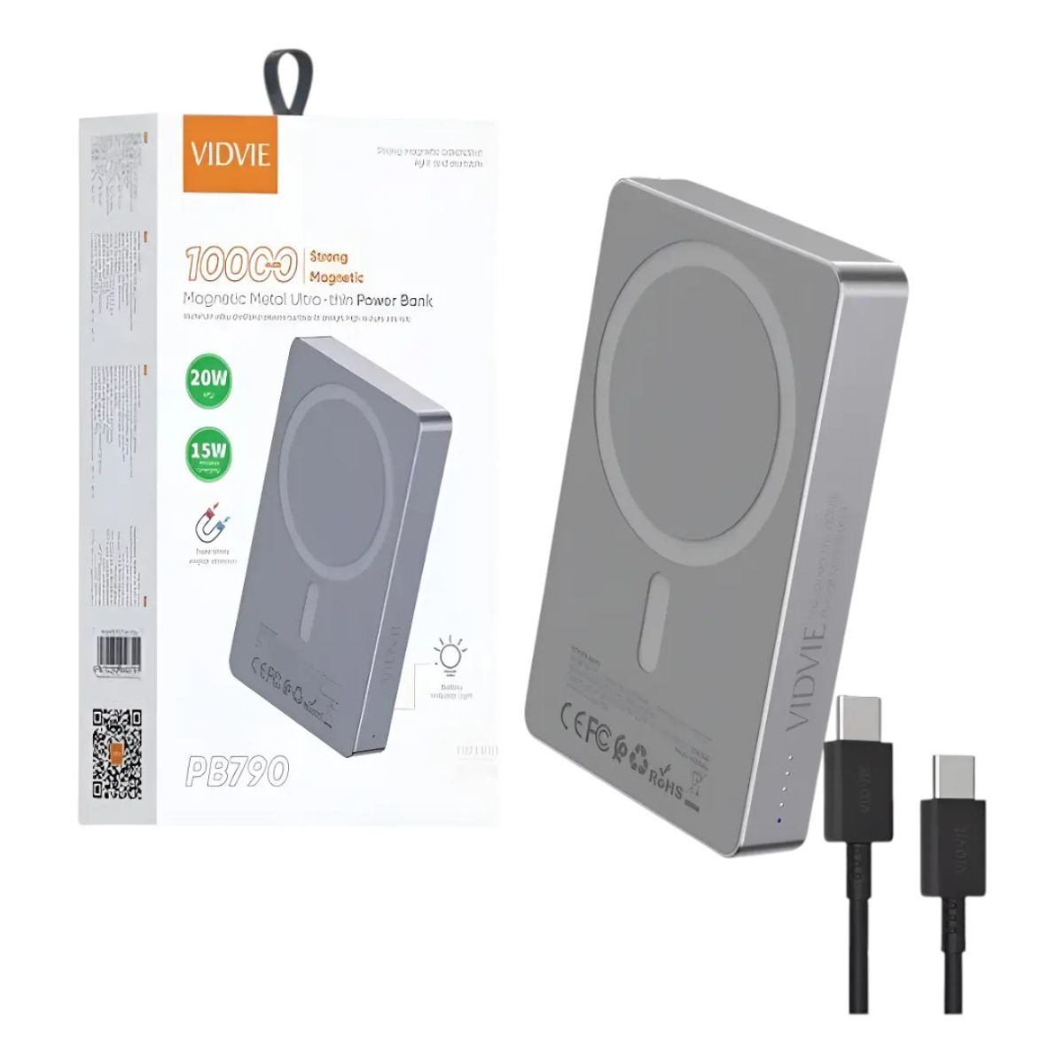 GENERICO - Bateria Externa 10000mah Magnetico Power Bank
