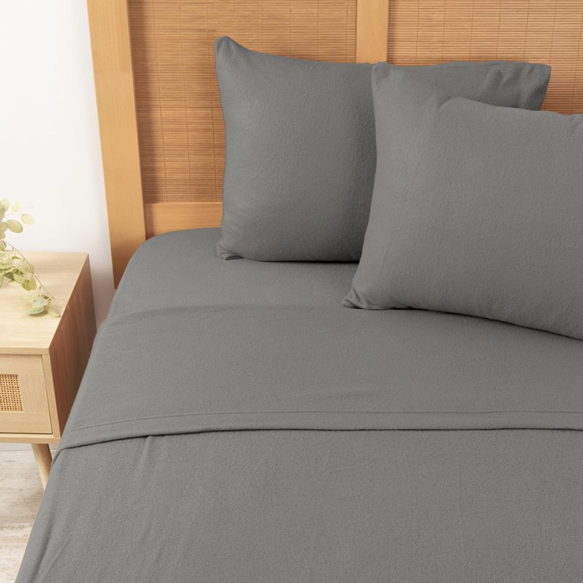 MASHINI - SABANAS POLAR LISA GRIS MASHINI 2.5 PLAZAS