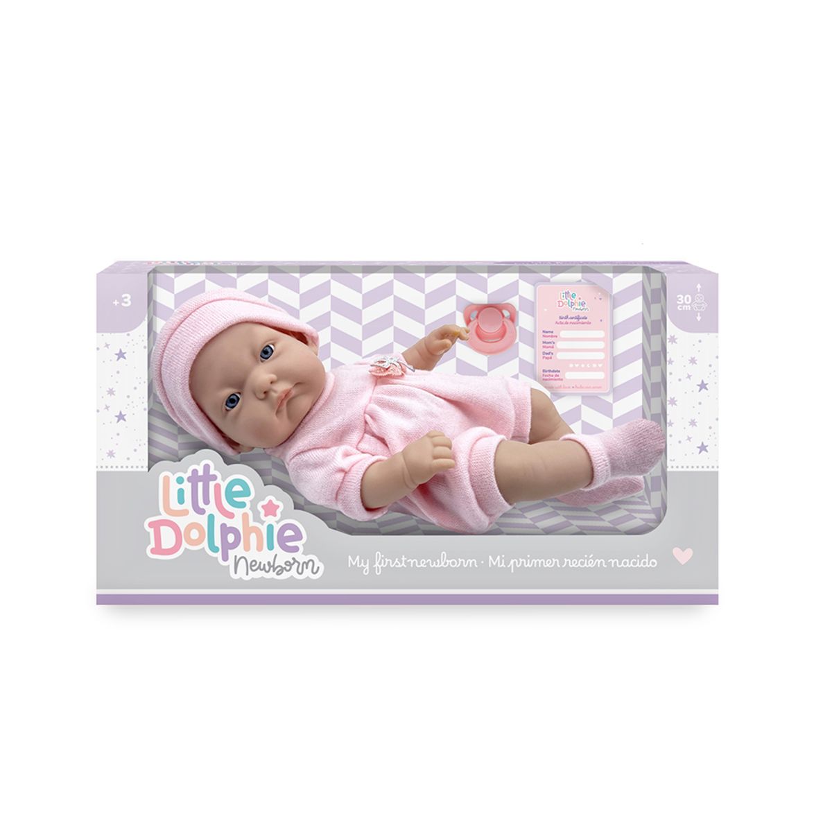 LITTLE DOLPHIE - Muñeca Reborn Recién Nacida 30 cm Realista