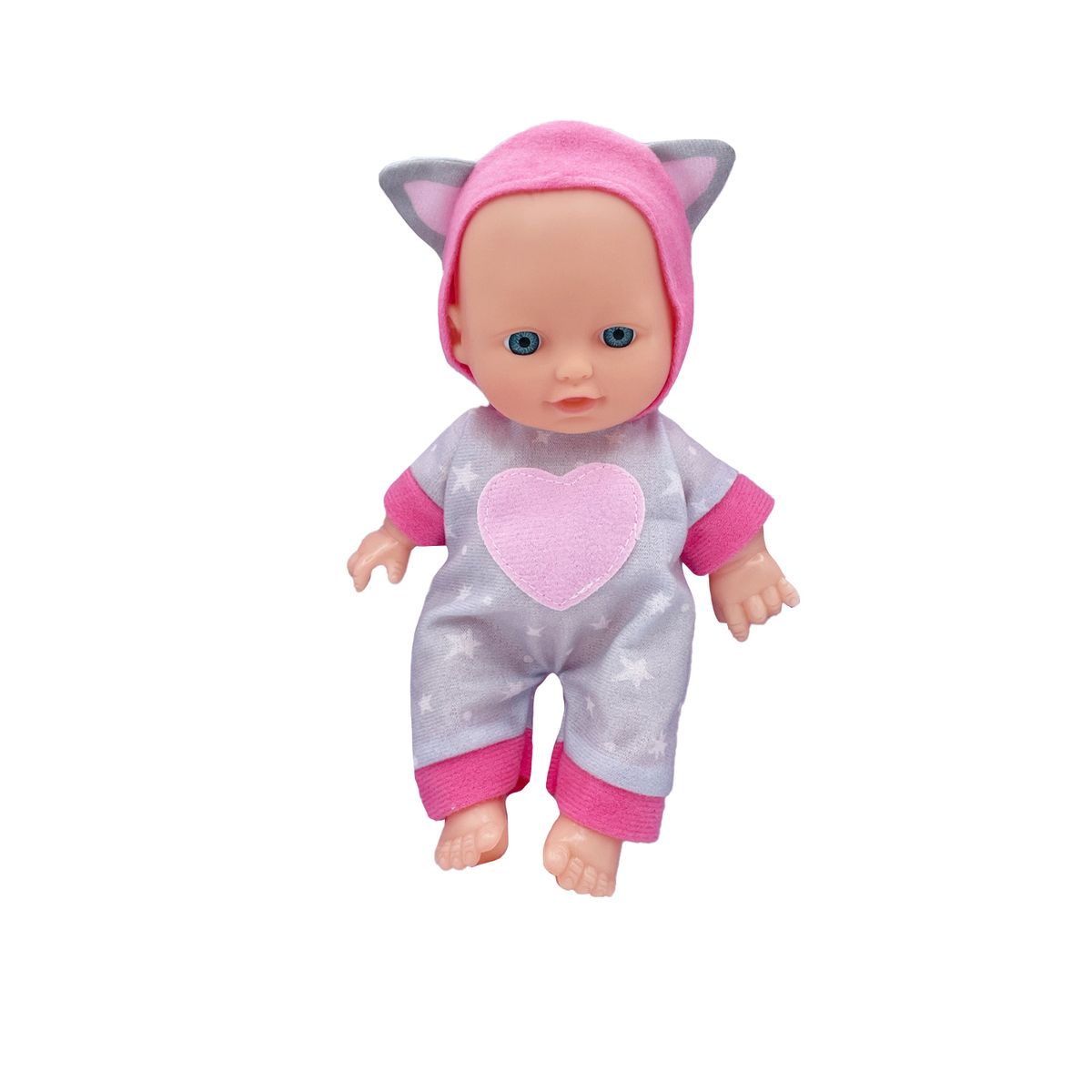 LITTLE DOLPHIE - Muñeca Bebé 23 cm Perfumada con Cuerpo Moldeado