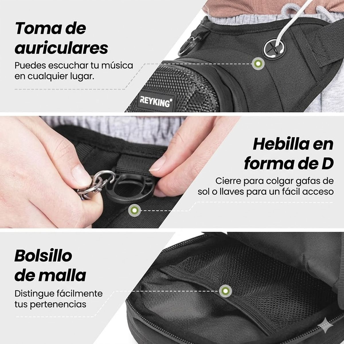 GENERICO - Muslera Táctica Bolso de Pierna Moto Ciclismo Impermeable