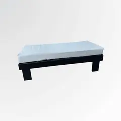 GENERICO - Banqueta Urban Loft Negra con Asiento Acolchado Terrazas